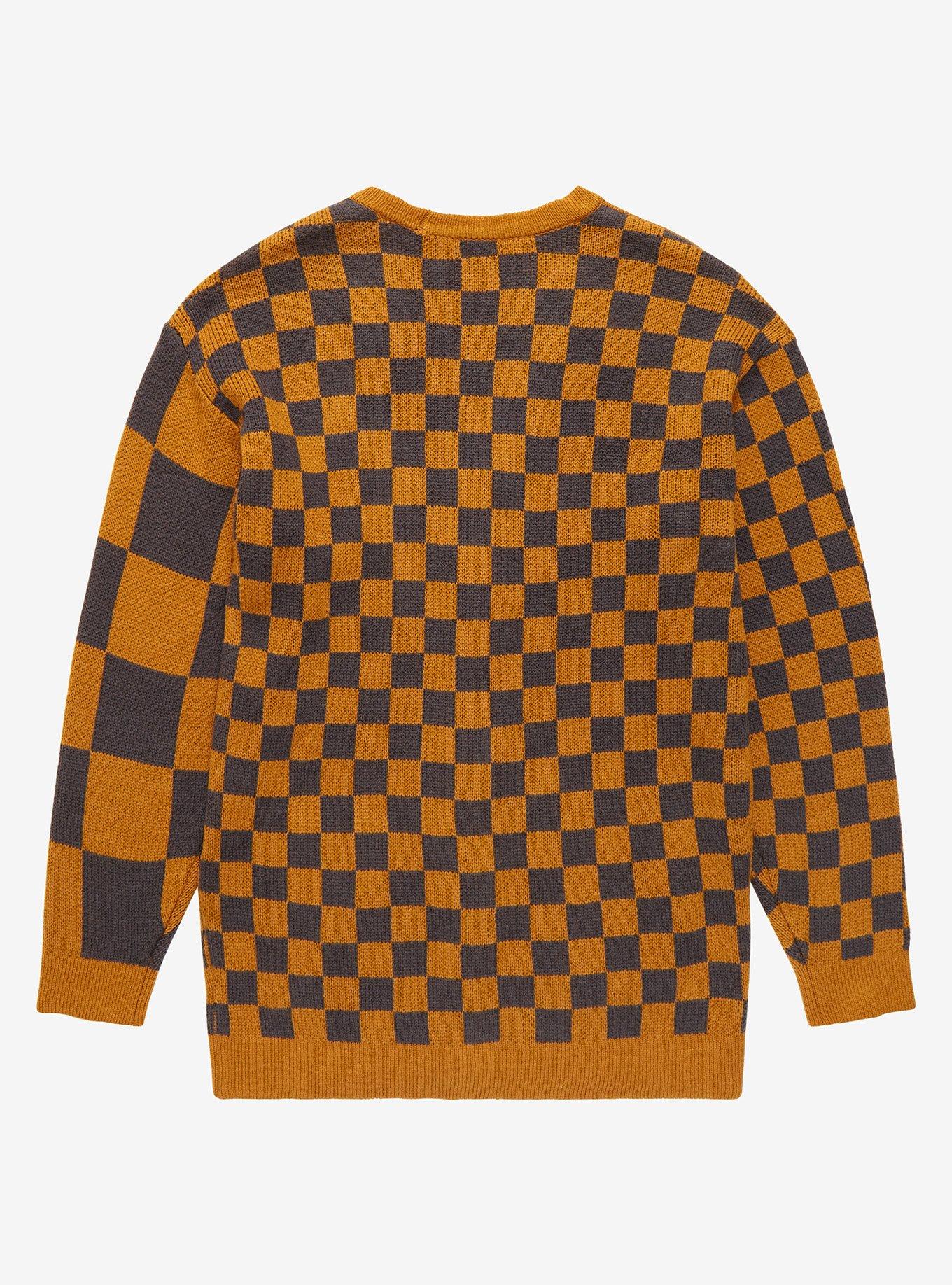 Harry Potter Hufflepuff Checkered Women's Cardigan - BoxLunch Exclusive, MULTI, alternate