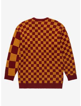 Harry Potter Gryffindor Checkered Women's Cardigan - BoxLunch Exclusive, , hi-res