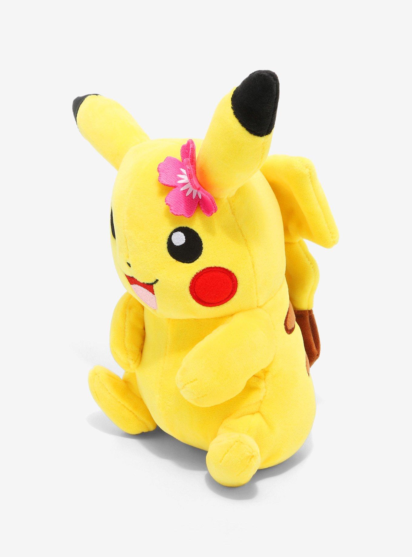 Pokemon Pikachu Pink Flower Plush, , alternate