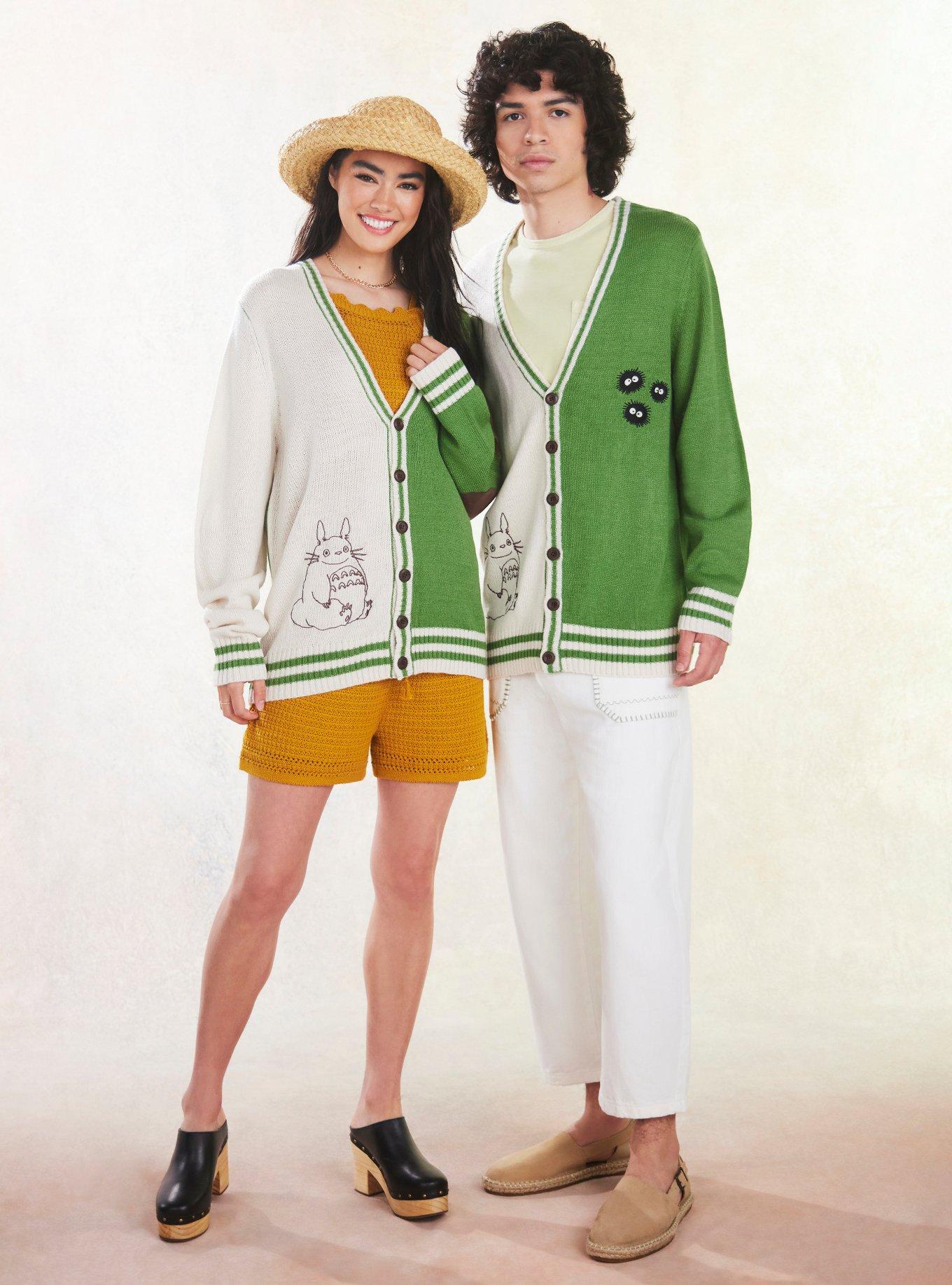 Our Universe Studio Ghibli My Neighbor Totoro Split Cardigan, GREEN  WHITE, alternate