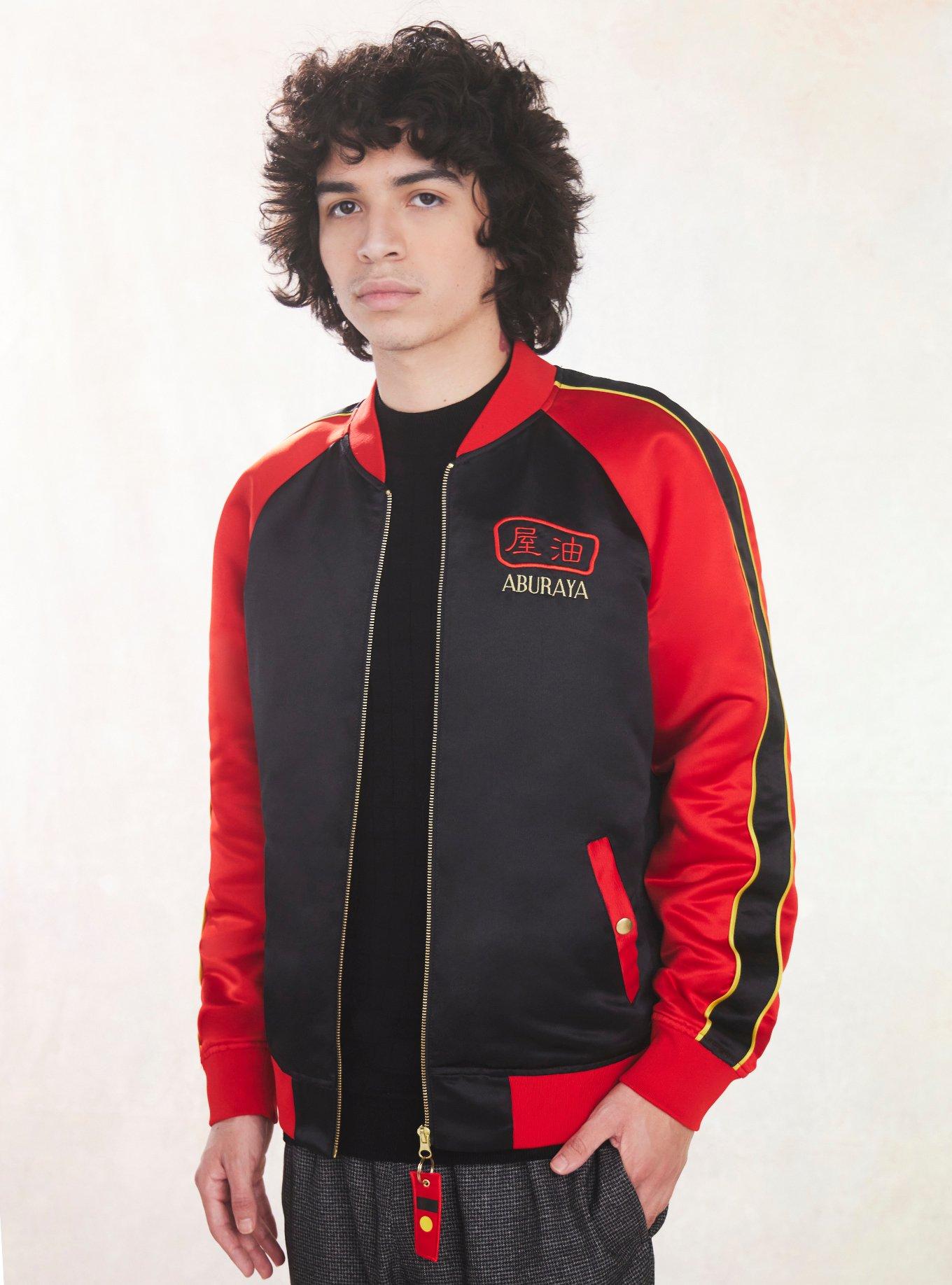 Our Universe Spirited Away Bathhouse Bomber Jacket, BLACK  RED, alternate