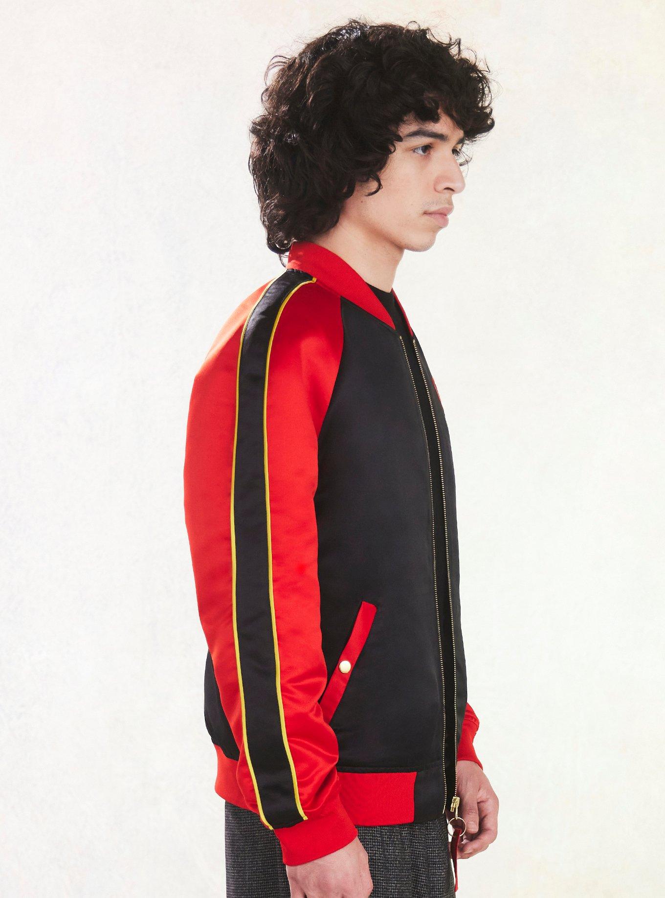 Our Universe Spirited Away Bathhouse Bomber Jacket, BLACK  RED, alternate