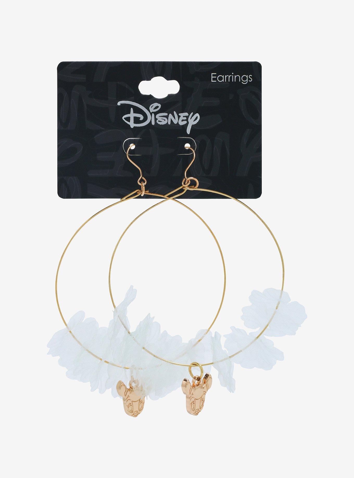 Disney Bambi Floral Hoop Earrings - BoxLunch Exclusive, , alternate