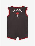 Naruto Shippuden Uchiha Clan Infant Basketball Jersey Romper - BoxLunch Exclusive, BLACK, alternate
