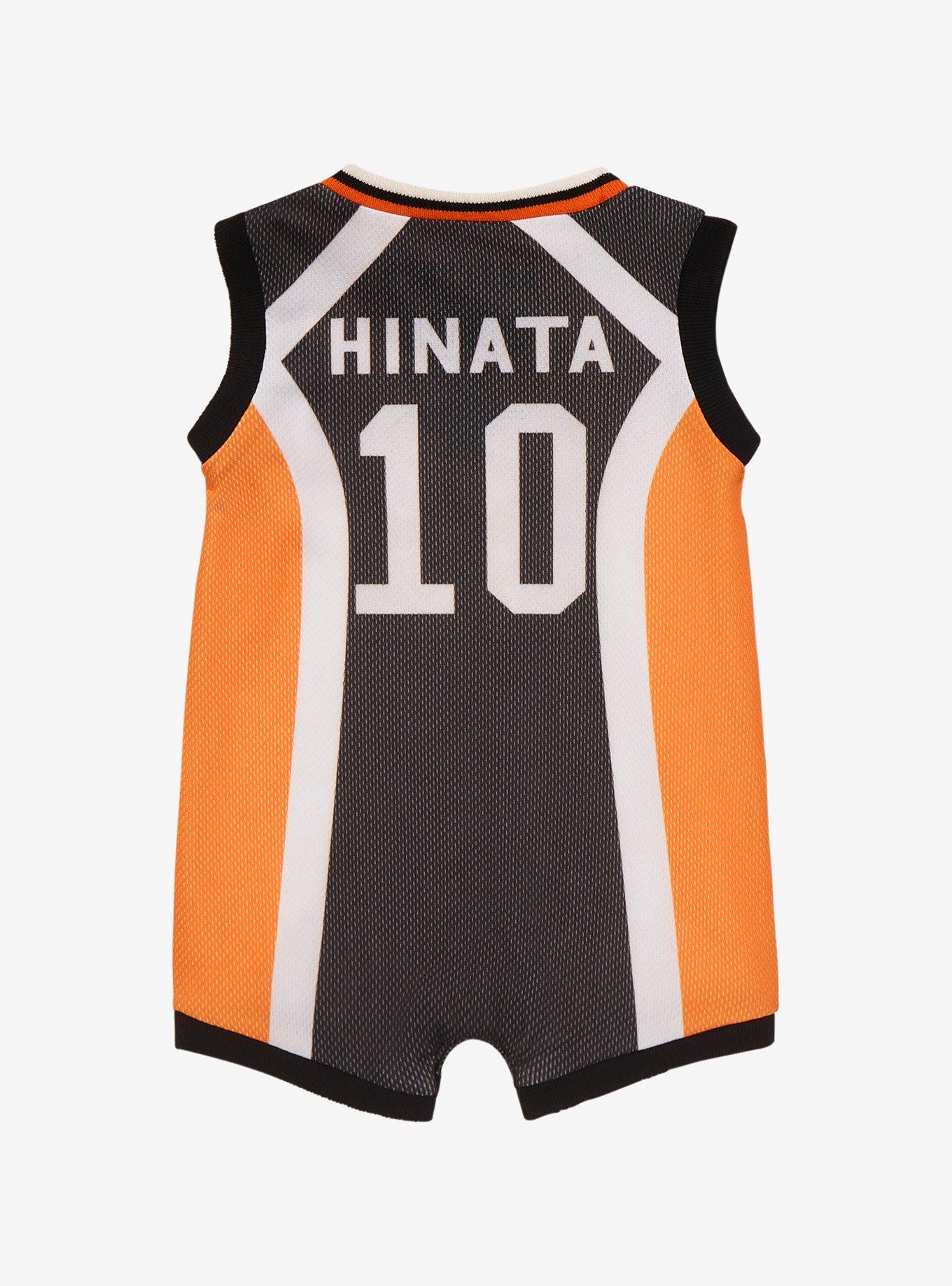 Haikyu!! Shoyo Hinata Karasuno High School Infant Basketball Jersey Romper - BoxLunch Exclusive, MULTI, alternate