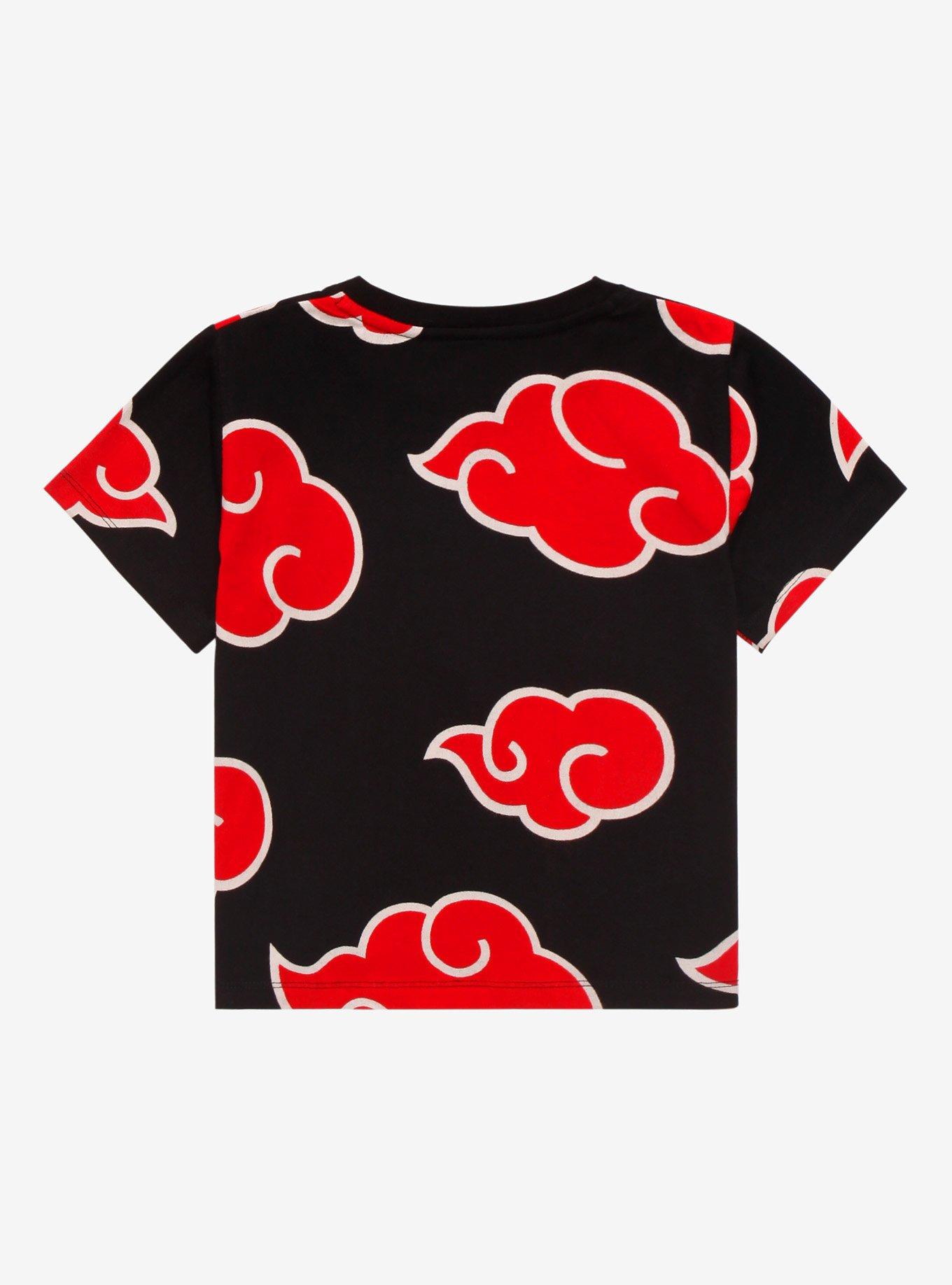 Naruto Shippuden Akatsuki Clouds Allover Print Toddler T-Shirt - BoxLunch Exclusive, BLACK, alternate