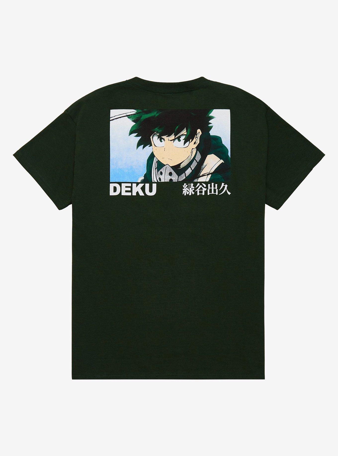 My Hero Academia Deku Panel Youth T-Shirt - BoxLunch Exclusive, BLACK, alternate