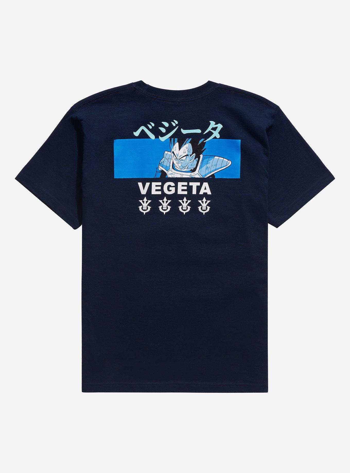 Dragon Ball Z Vegeta Katakana Youth T-Shirt - BoxLunch Exclusive, BLACK, alternate