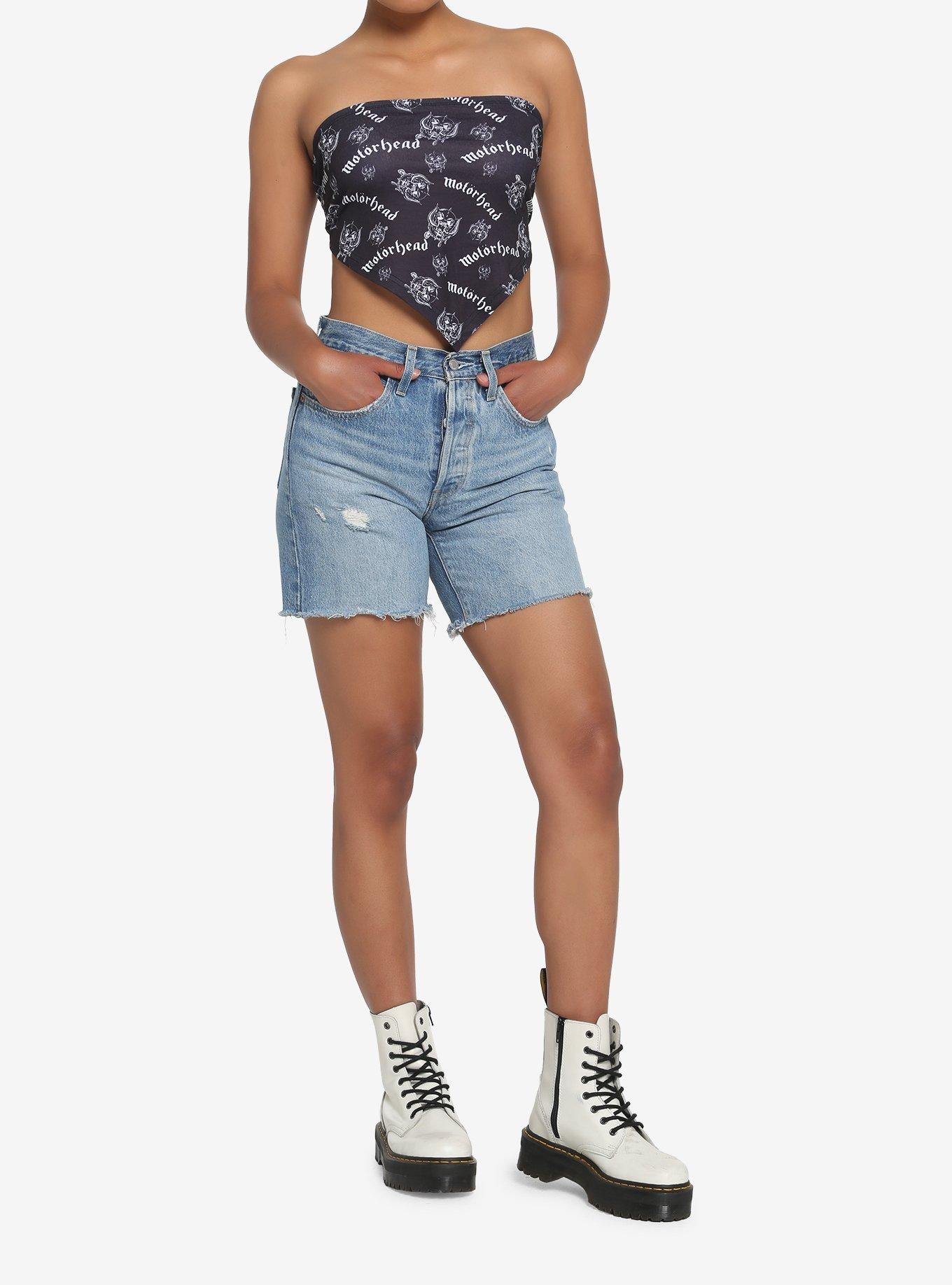 Motorhead Girls Bandana Top, BLACK, alternate
