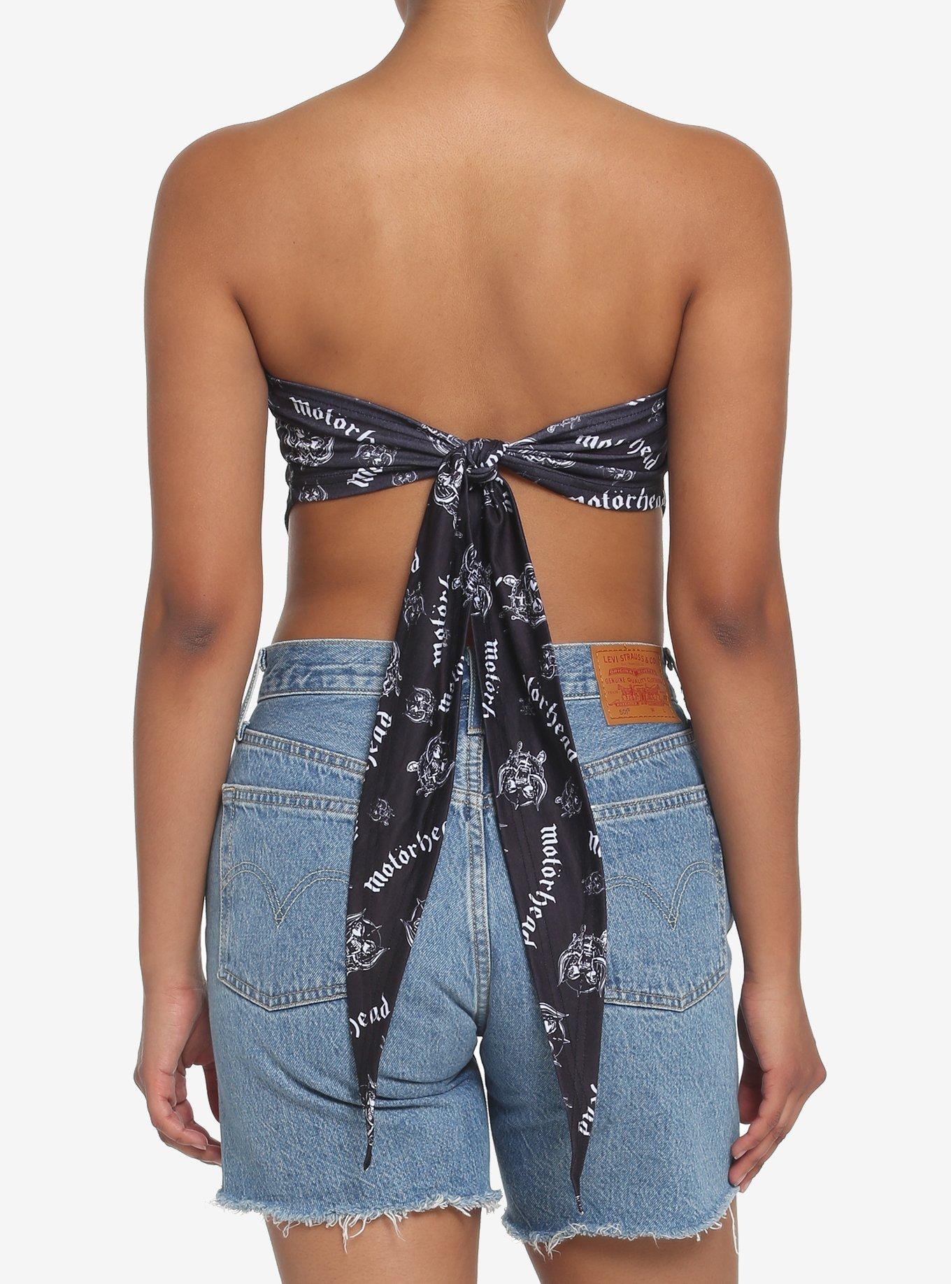 Motorhead Girls Bandana Top, BLACK, alternate