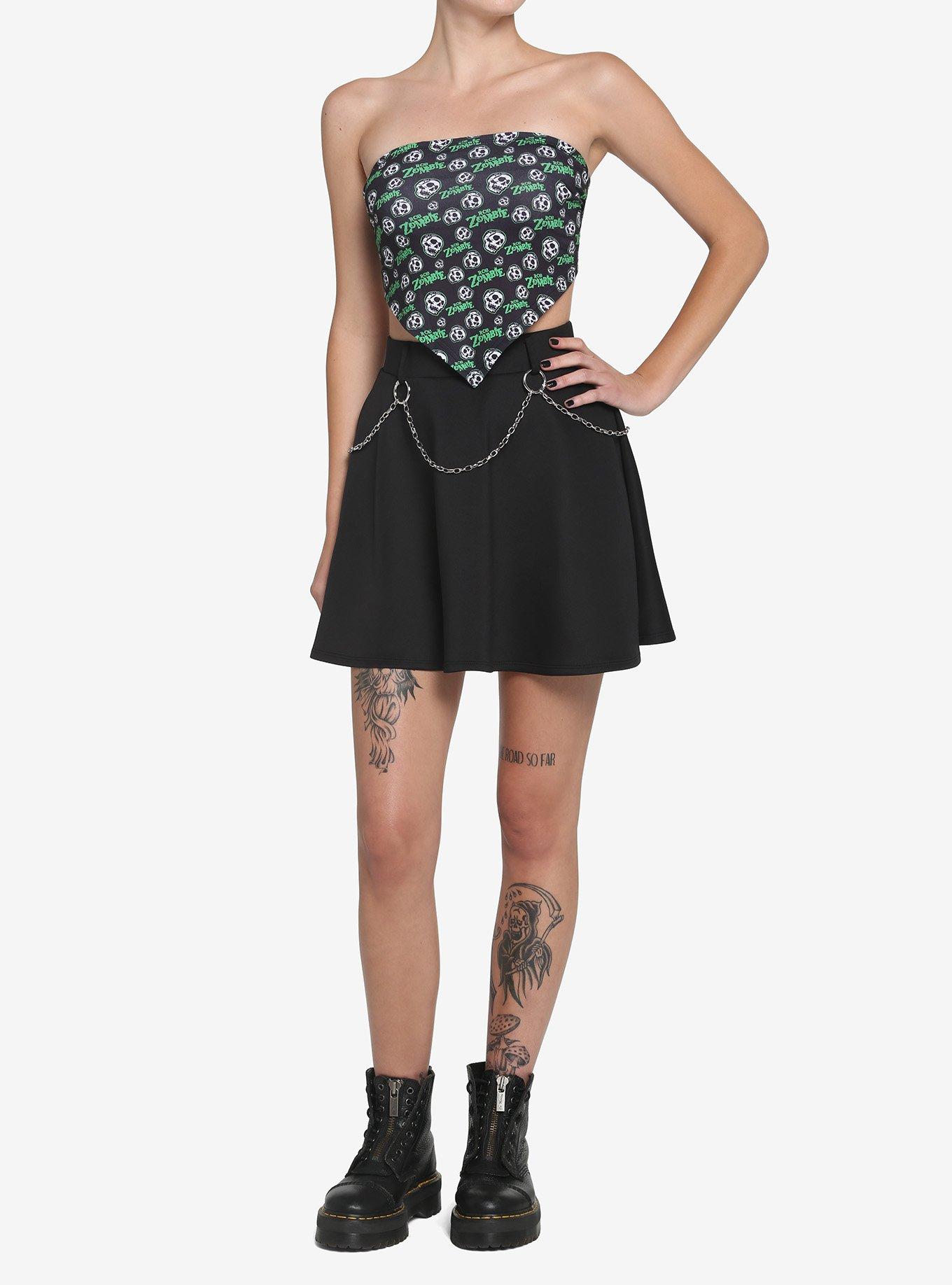Rob Zombie Bandana Top, BLACK, alternate