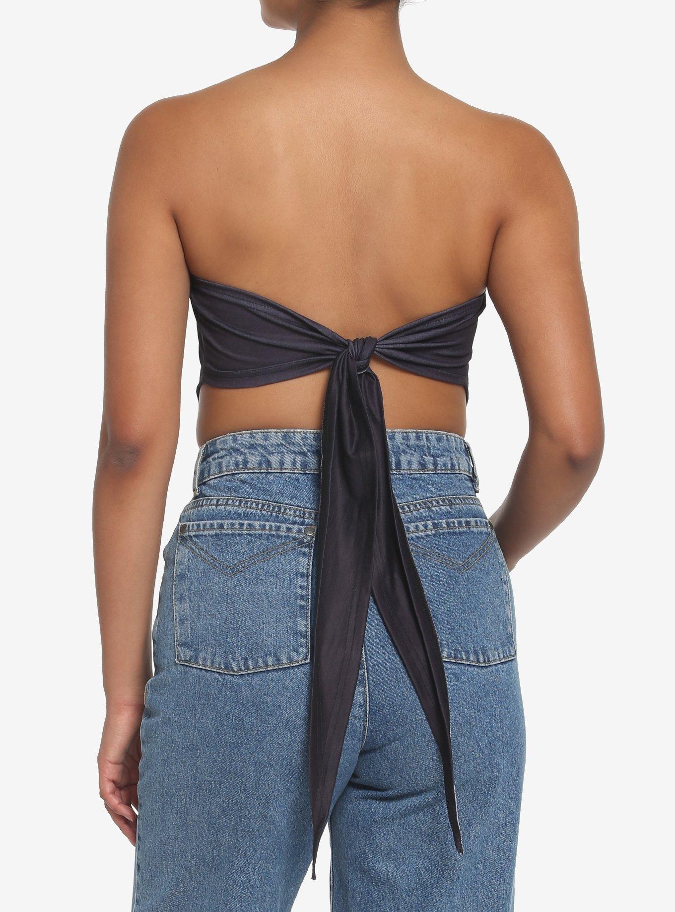 Motley Crue Girls Bandana Top, BLACK, alternate
