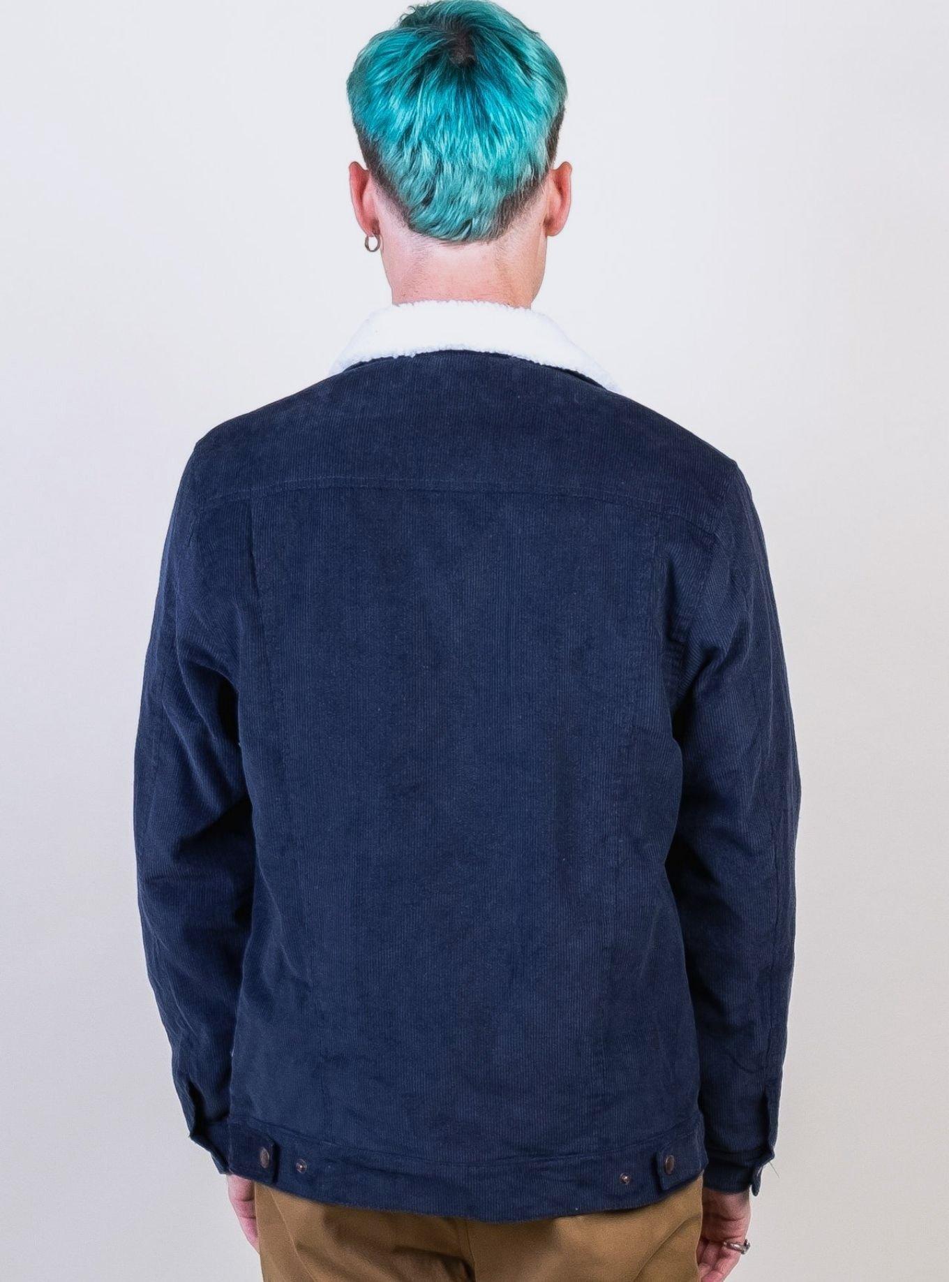 Sherpa Lined Corduroy Jacket, BLUE, alternate