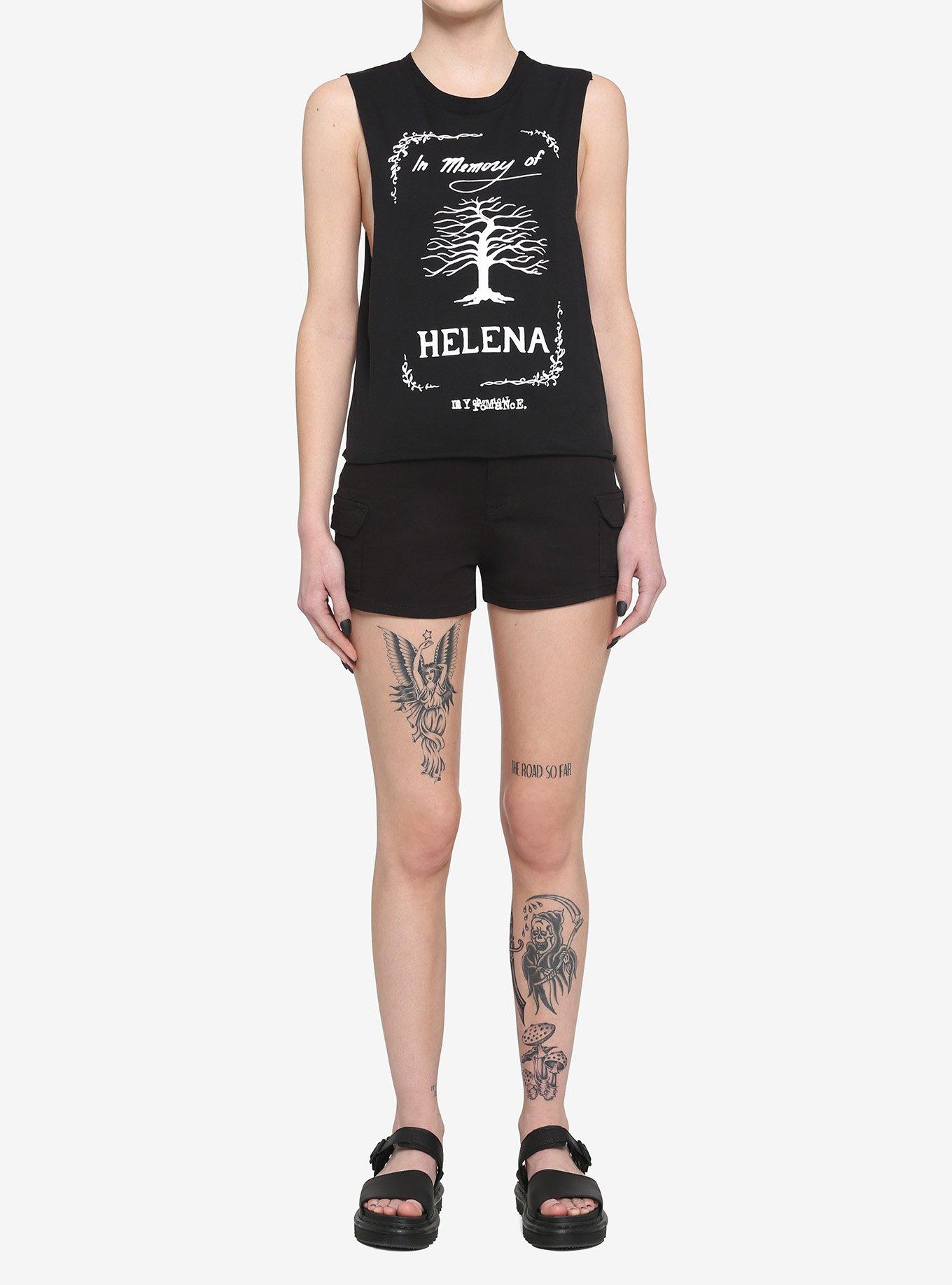 My Chemical Romance In Memory Of Helena Girls Crop Muscle Tank Top, , hi-res