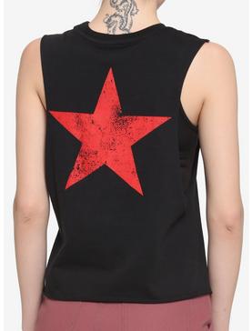 Rage Against The Machine 91 Star Girls Crop Muscle Tank Top, , hi-res