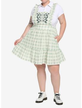 Her Universe My Neighbor Totoro Gingham Pinafore Skirtall Plus Size, , hi-res