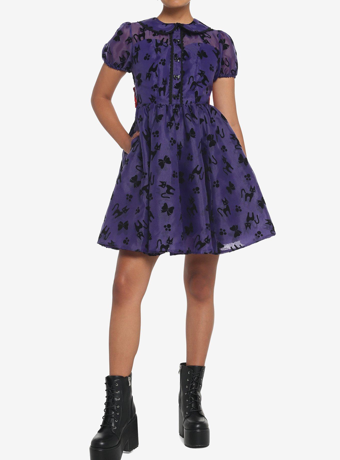 Her Universe Studio Ghibli Kiki's Delivery Service Jiji Puffy Organza Dress, MULTI, alternate