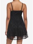 Black Lace-Up Dress, BLACK, alternate