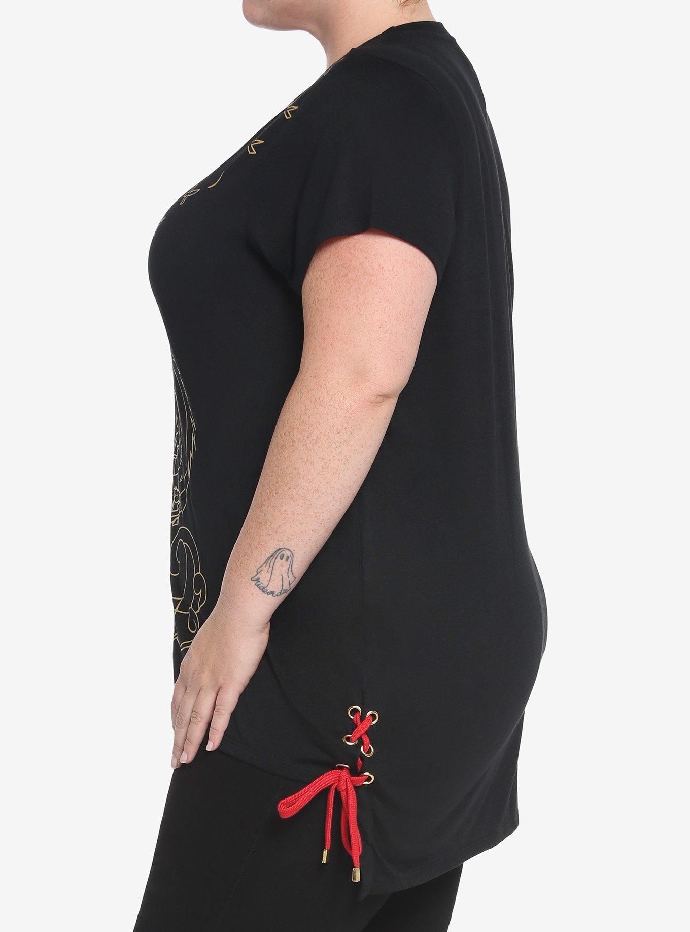 Her Universe Studio Ghibli Spirited Away Haku Girls Tunic Top Plus Size, MULTI, alternate