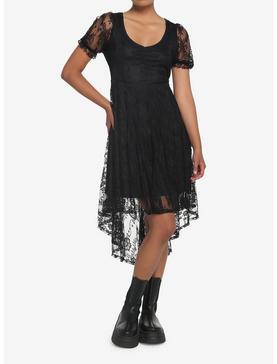 Black Lace Hi-Low Dress, , hi-res