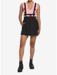 Black Harness Suspender Skirt, BLACK, alternate