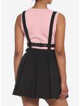 Black Harness Suspender Skirt, BLACK, alternate