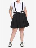 Black Harness Suspender Skirt Plus Size, BLACK, alternate