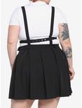 Black Harness Suspender Skirt Plus Size, BLACK, alternate