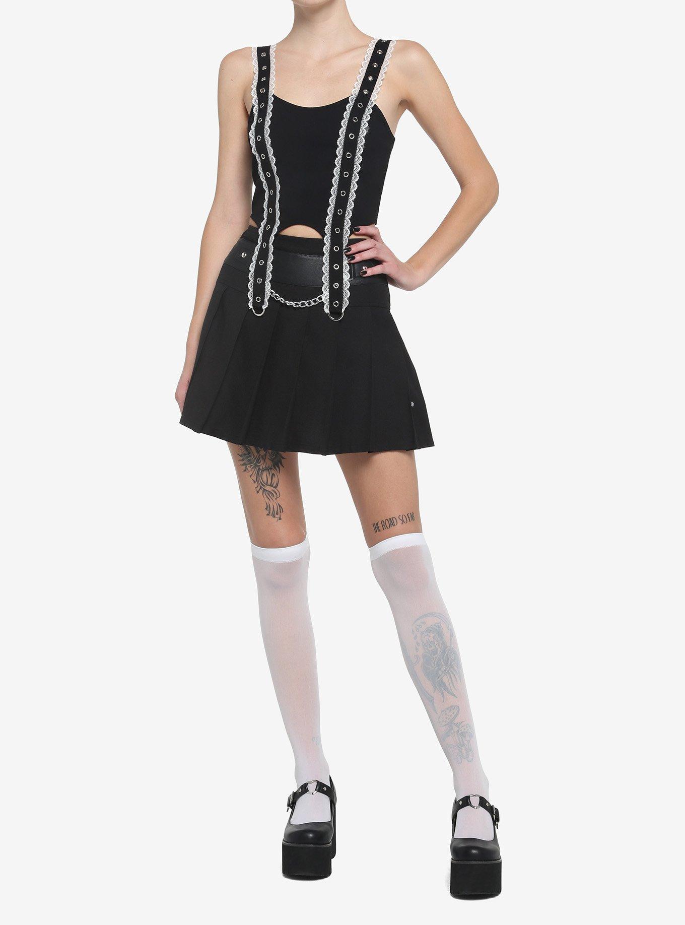 Lace Garters & Grommets Girls Tank Top, , hi-res
