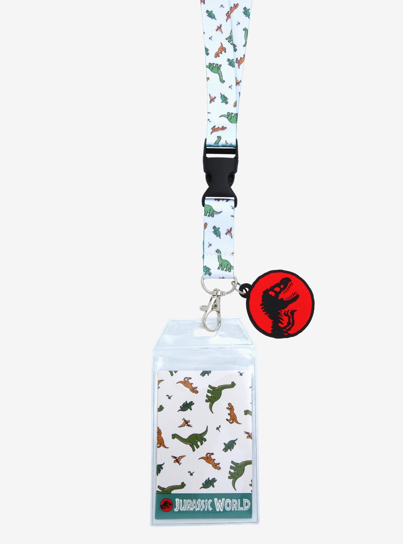 Jurassic World Cartoon Dinosaurs Lanyard - BoxLunch Exclusive, , alternate