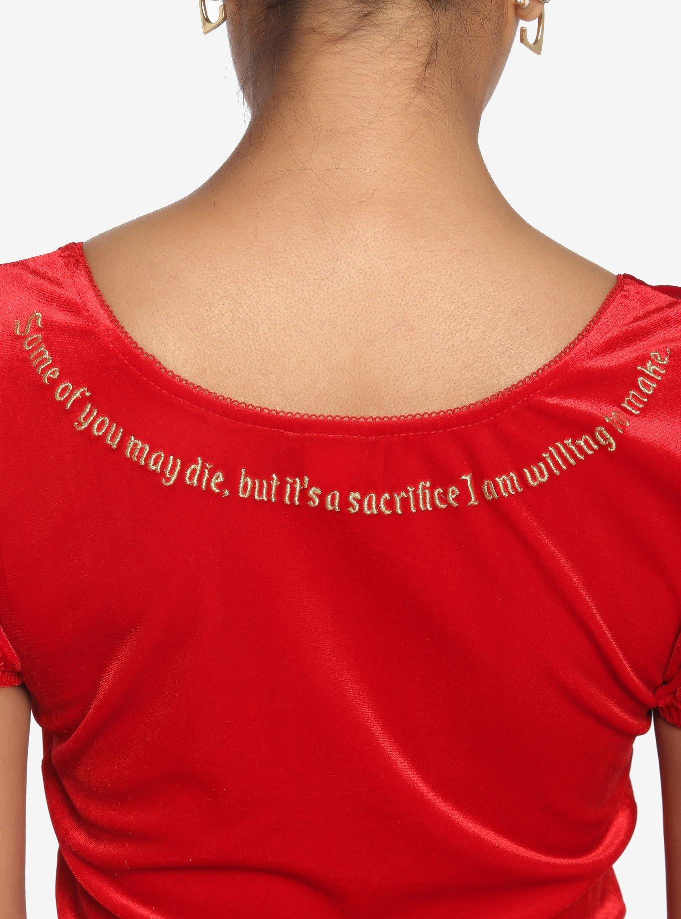Shrek Lord Farquaad Velvet Skimmer Girls Top, GOLD, alternate