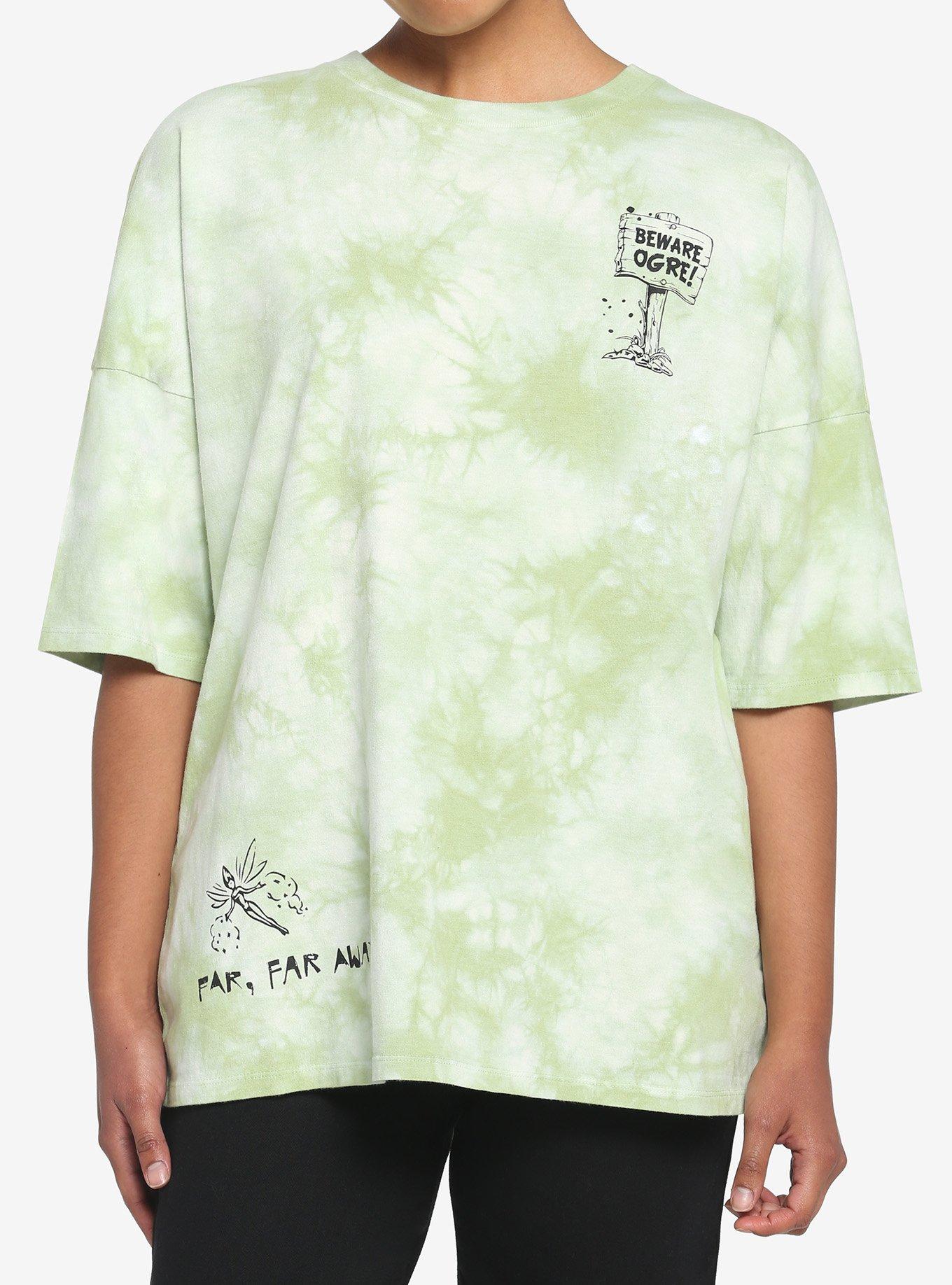 Shrek Fairytale Fugitives Tie-Dye Girls T-Shirt, BLACK, alternate