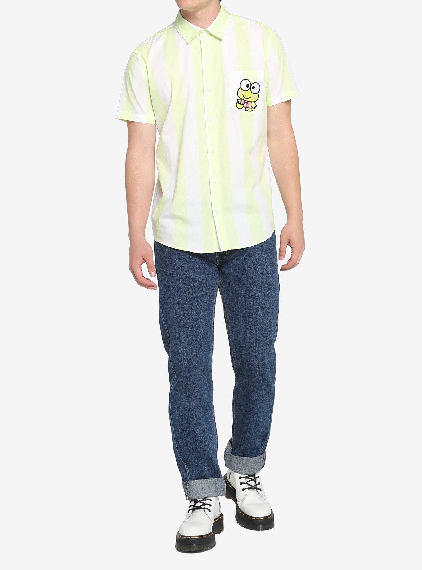 Keroppi Stripe Woven Button-Up, MULTI, alternate