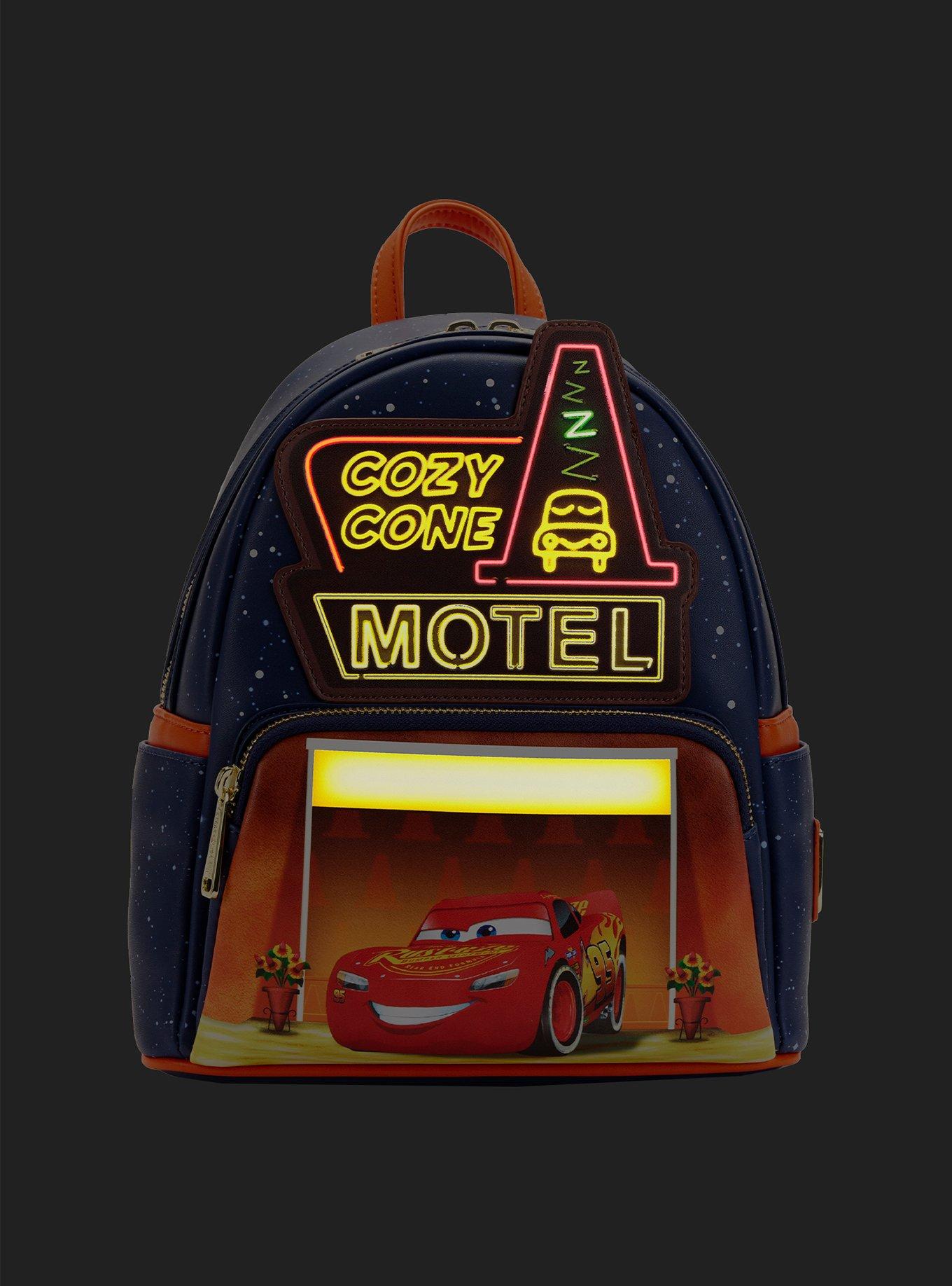 Loungefly, Bags, Loungefly Disney Pixars Cars Red Welcome To Radiator Springs  Mini Backpack