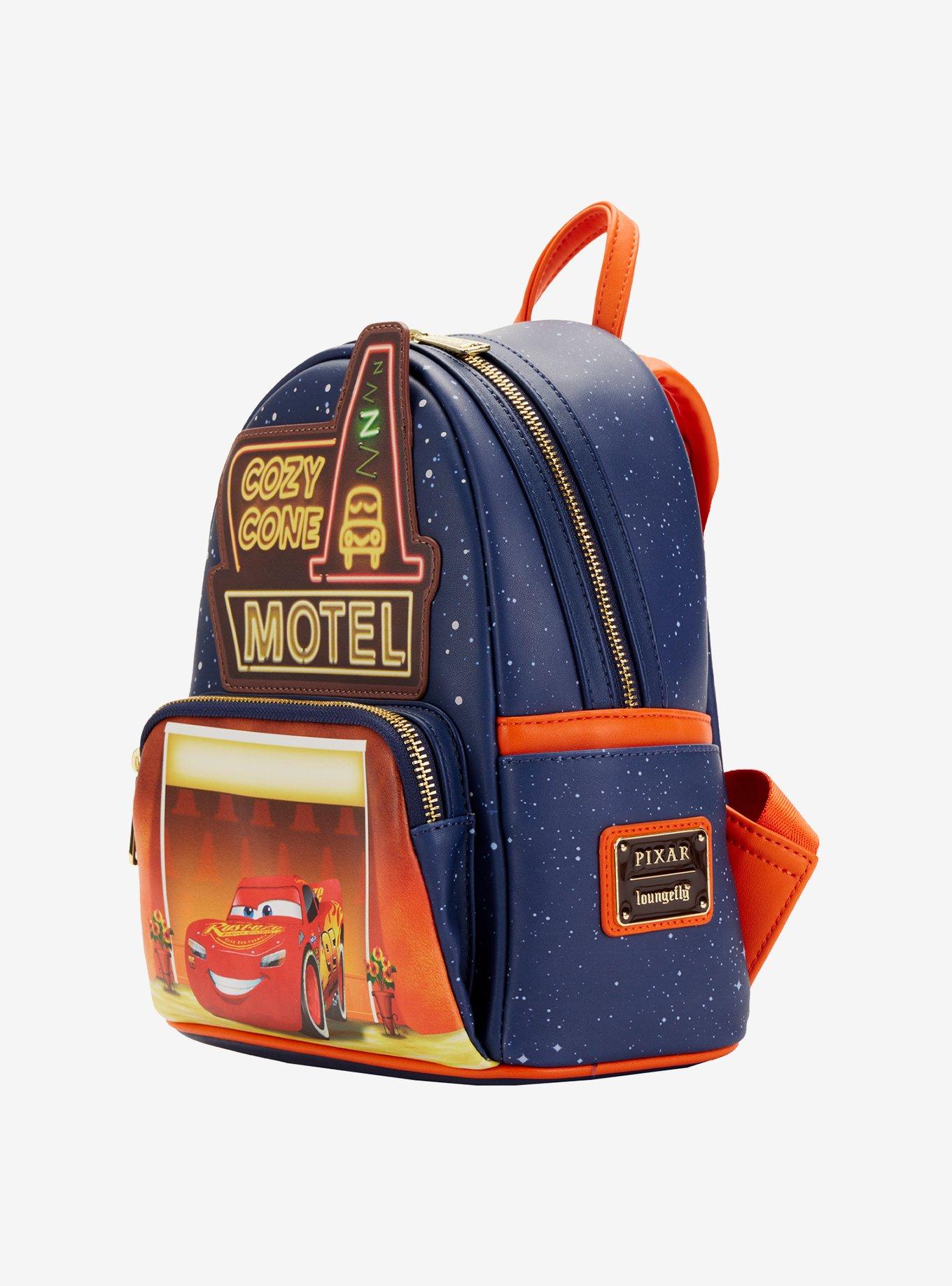 Loungefly Disney Pixar Cars Cozy Cone Glow-In-The-Dark Mini Backpack, , alternate