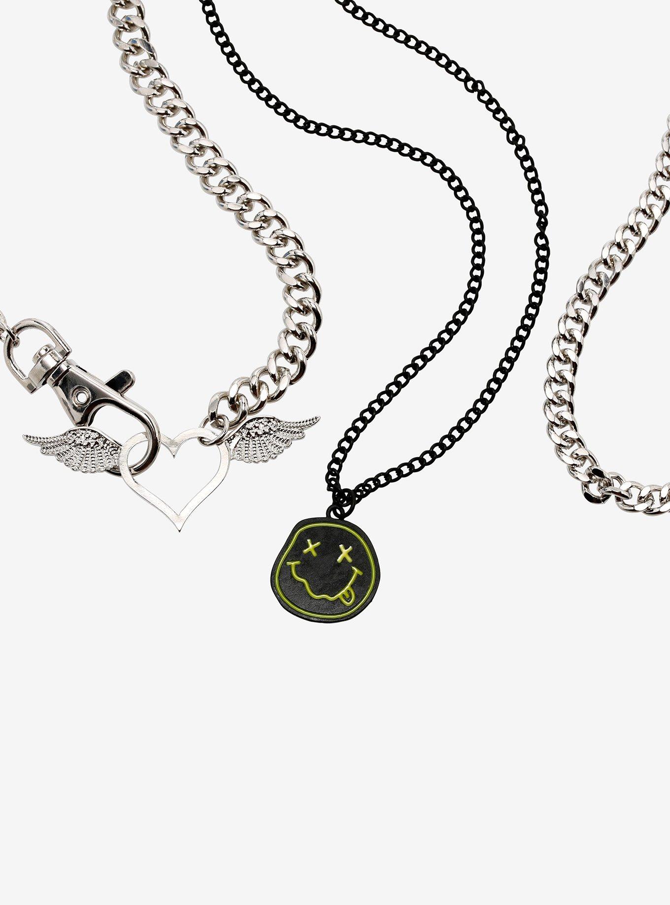 Nirvana Smile Chain Necklace Set, , alternate
