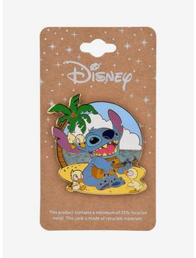 Disney Lilo & Stitch Ukulele Stitch & Ducks Enamel Pin - BoxLunch Exclusive, , hi-res