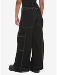 Black & White Stitch Ultra Wide Pants, INDIGO, alternate