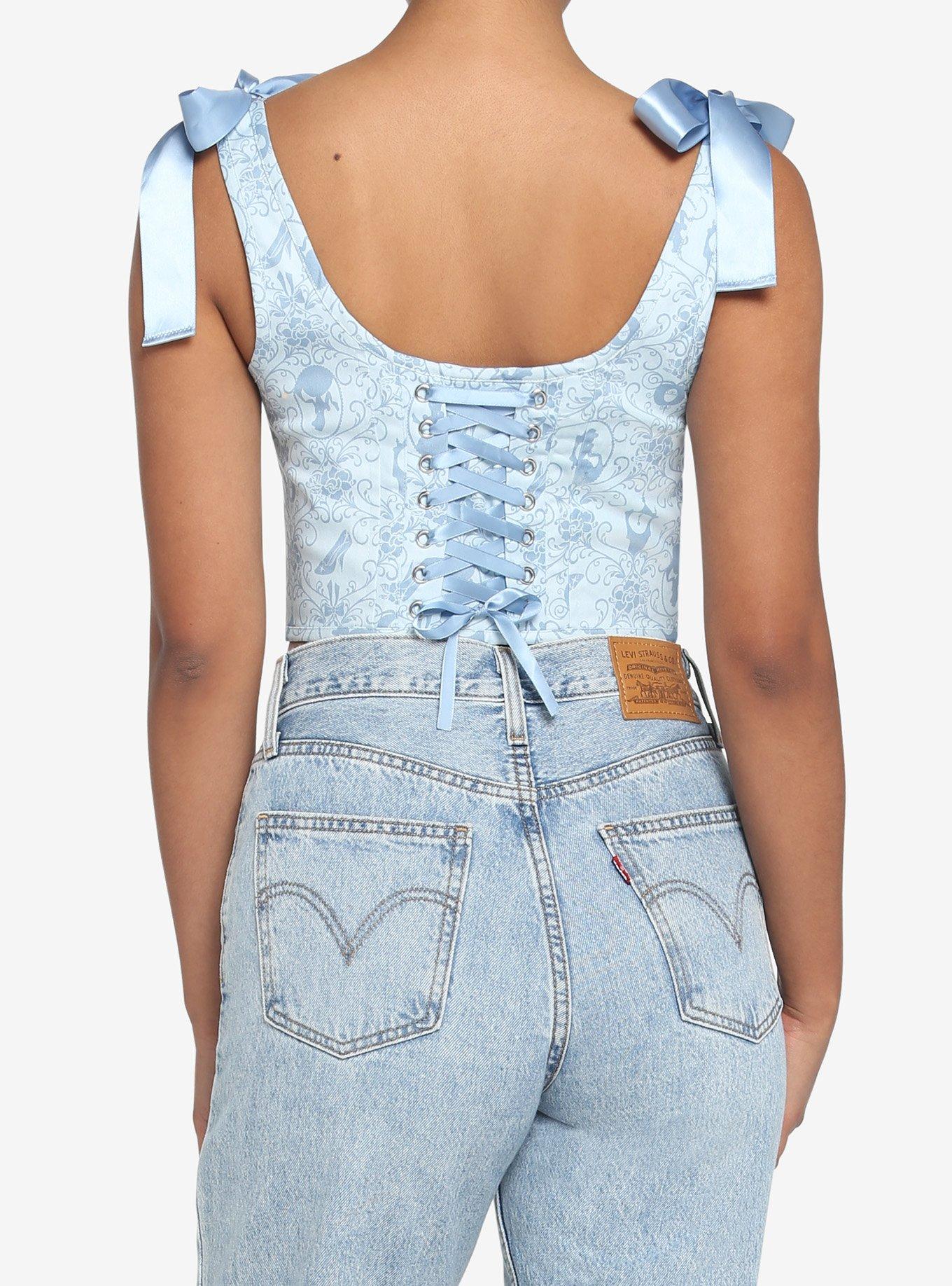 Her Universe Disney Cinderella Bustier Girls Tank Top, MULTI, alternate