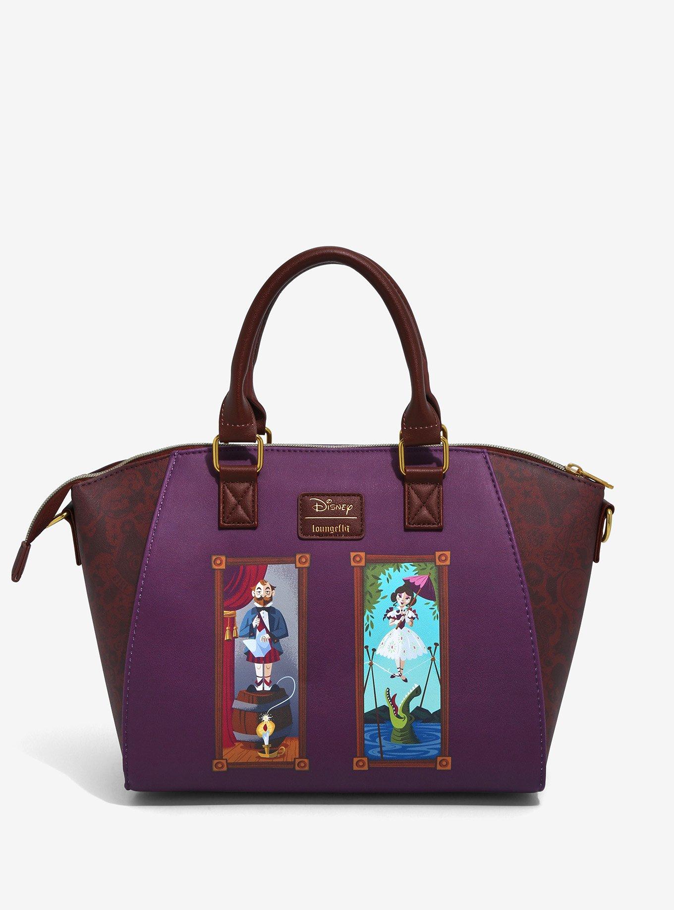 Loungefly Disney The Haunted Mansion Stretching Portraits Satchel Bag, , alternate