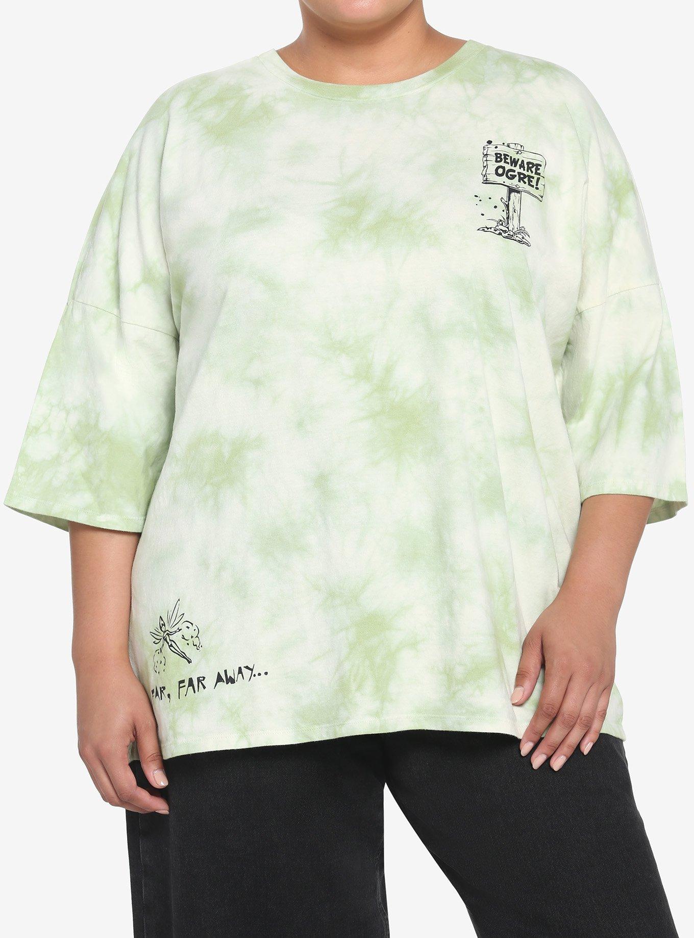 Shrek Fairytale Fugitives Tie-Dye T-Shirt Plus Size, MULTI, alternate