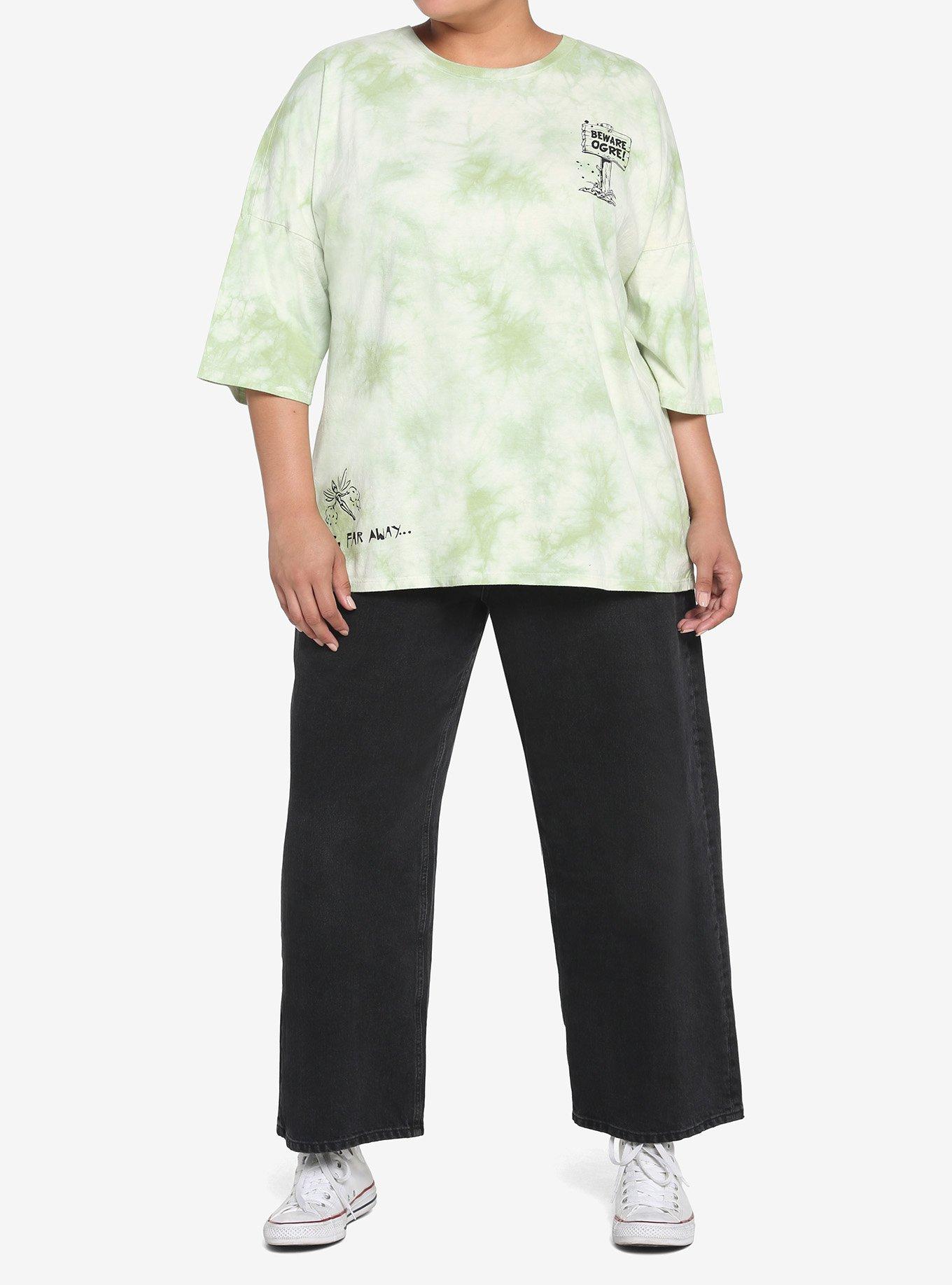 Shrek Fairytale Fugitives Tie-Dye T-Shirt Plus Size, MULTI, alternate