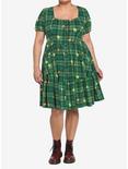 Shrek Fiona Plaid Tiered Dress Plus Size, MULTI, alternate