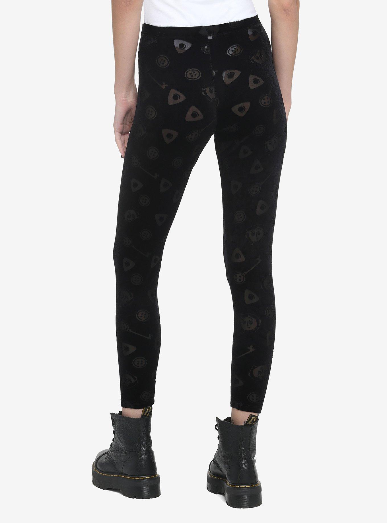 Coraline Velvet Mesh Icon Leggings, MULTI, alternate