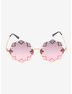 Smoky Pink Flower Sunglasses, , hi-res