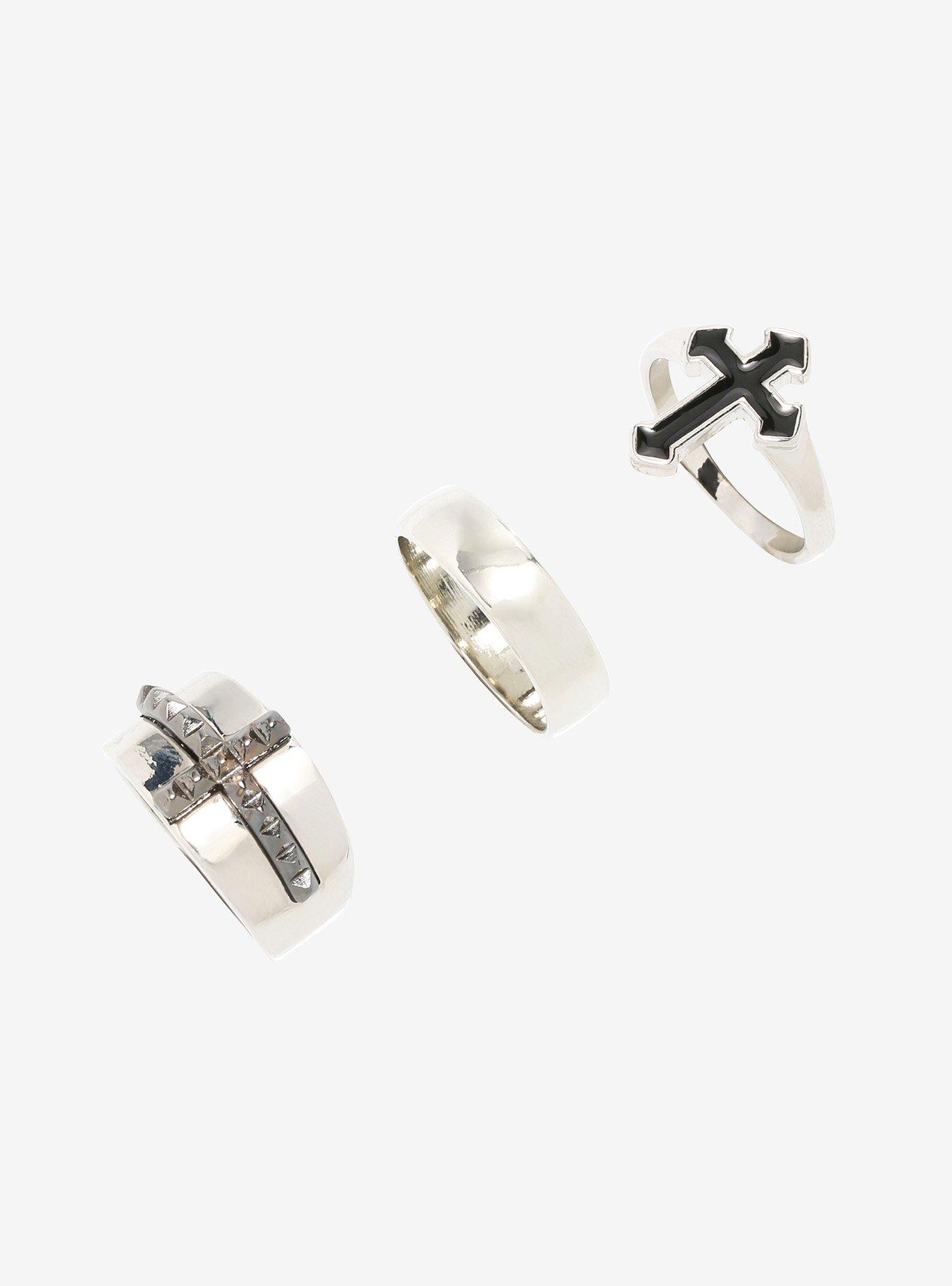 Big Cross Guys Ring Set, , alternate