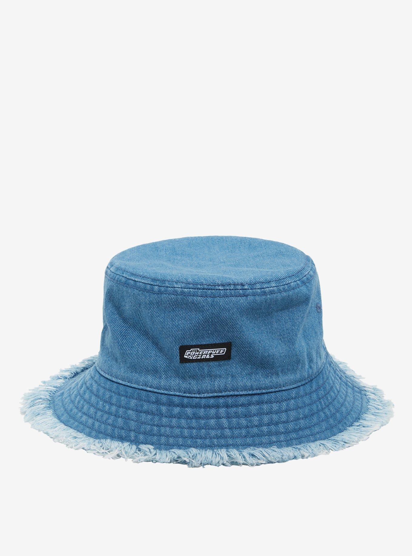 The Powerpuff Girls Trio Destructed Denim Bucket Hat, , alternate