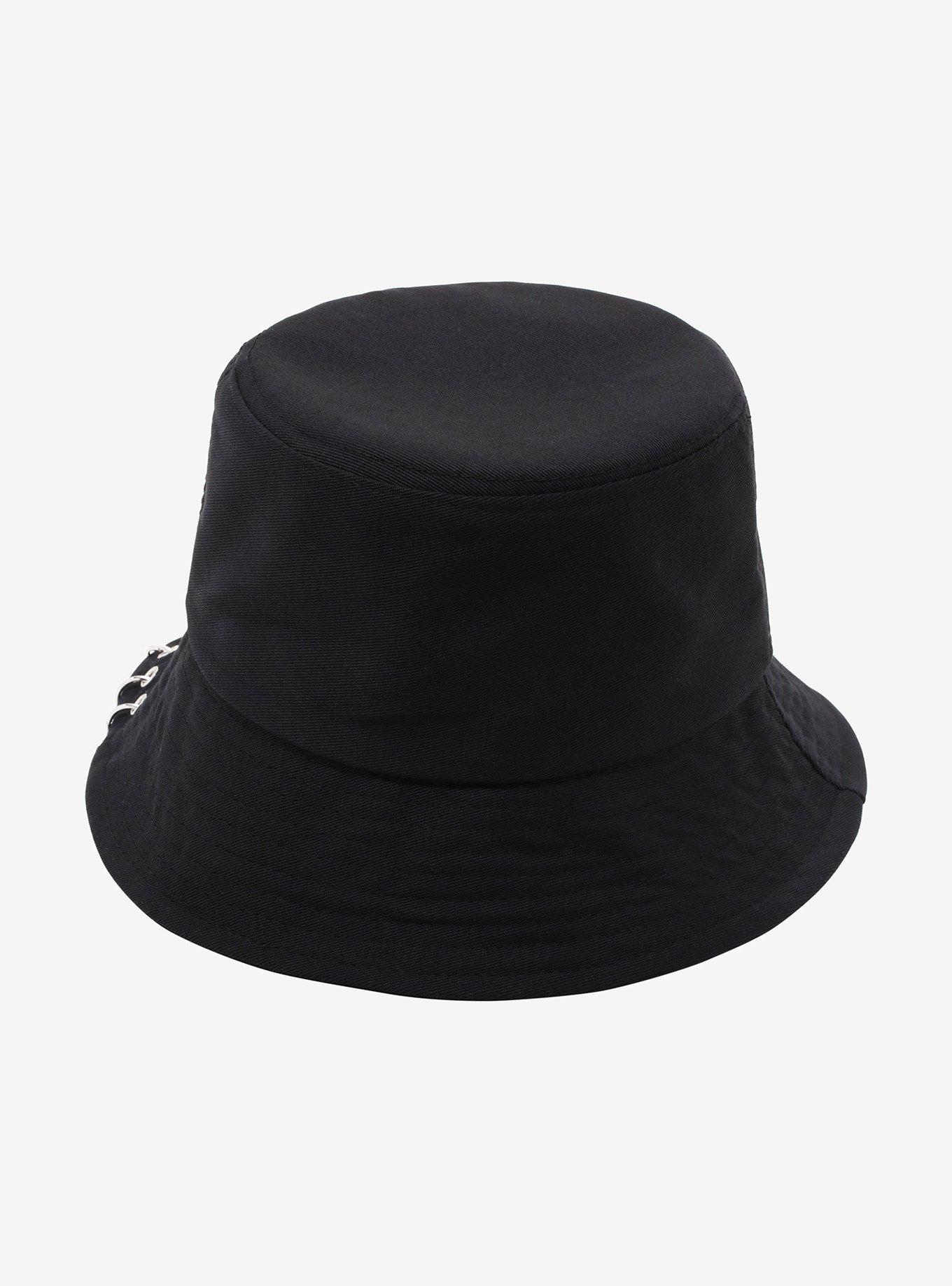 Black Chain Pin Bucket Hat | Hot Topic