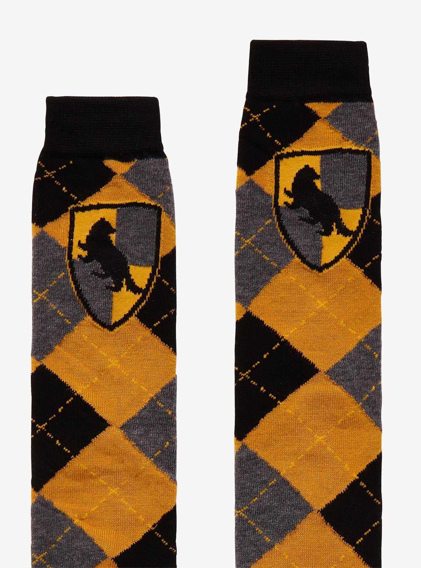 Harry Potter Hufflepuff Argyle Knee-High Socks, , alternate