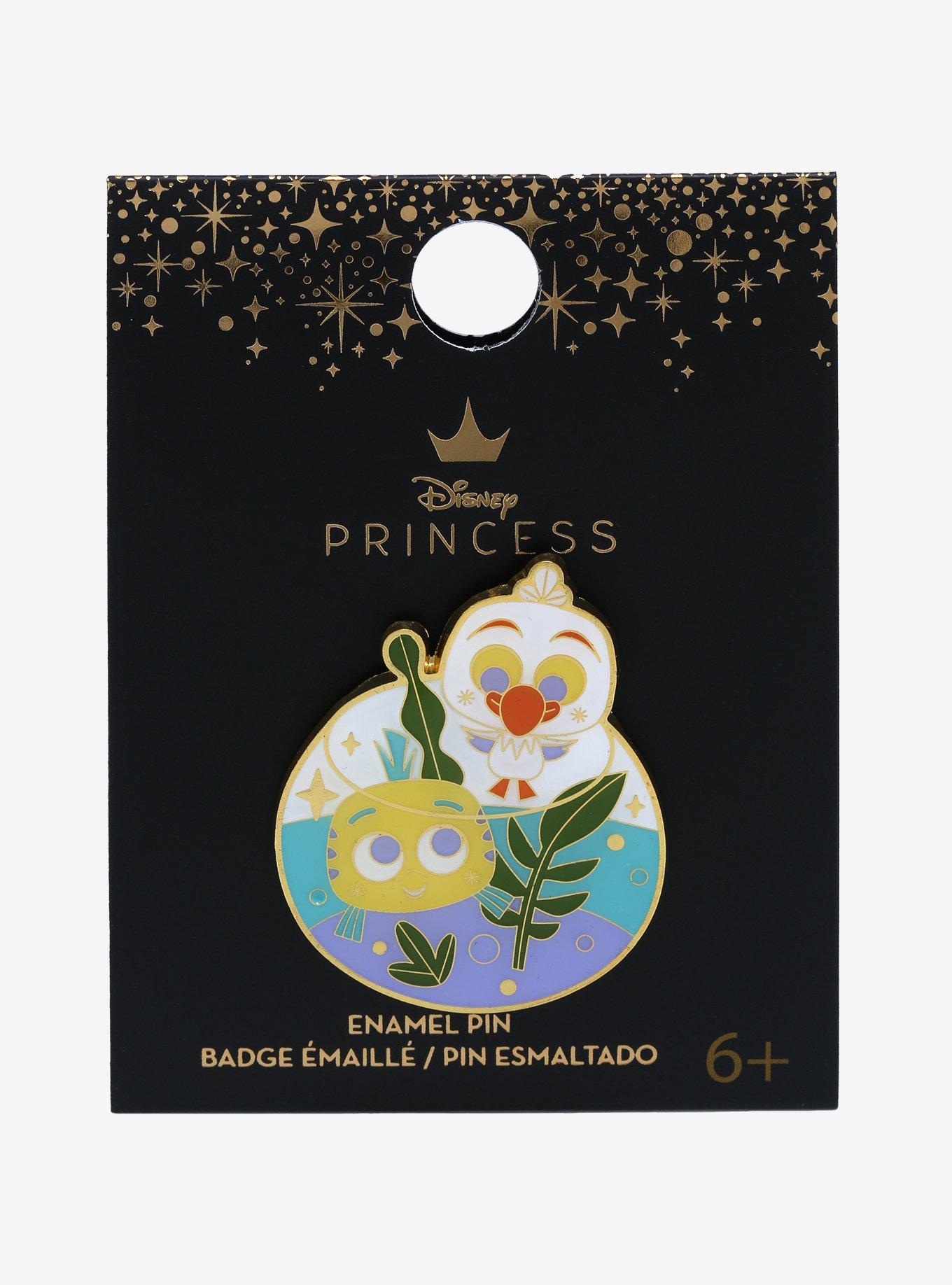 Loungefly Disney The Little Mermaid Flounder & Scuttle Fishbowl Enamel Pin - BoxLunch Exclusive , , alternate